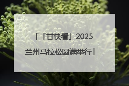 「甘快看」2025兰州马拉松圆满举行