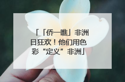 「侨一瞧」非洲日狂欢！他们用色彩“定义”非洲
