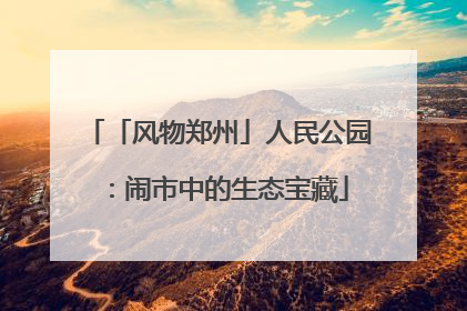 「风物郑州」人民公园：闹市中的生态宝藏