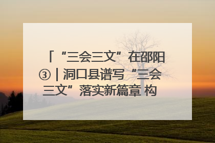 “三会三文”在邵阳③｜洞口县谱写“三会三文”落实新篇章 构建协同联动大格局