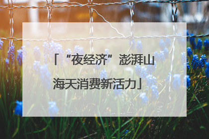 “夜经济”澎湃山海天消费新活力