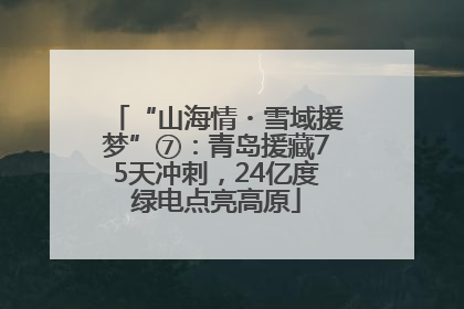 “山海情・雪域援梦”⑦：青岛援藏75天冲刺，24亿度绿电点亮高原