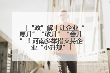 “政”解丨让企业“愿升”“敢升”“会升”！河南多举措支持企业“小升规”