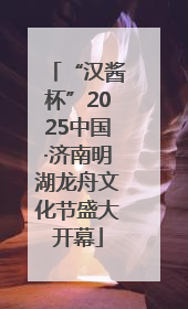 “汉酱杯”2025中国·济南明湖龙舟文化节盛大开幕