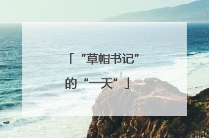 “草帽书记”的“一天”