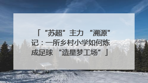 “苏超”主力 “溯源” 记：一所乡村小学如何炼成足球 “造星梦工场”
