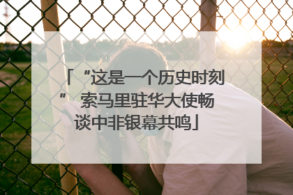 “这是一个历史时刻” 索马里驻华大使畅谈中非银幕共鸣