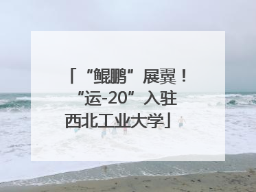 “鲲鹏”展翼！“运-20”入驻西北工业大学