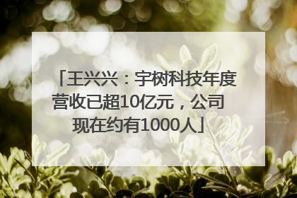 王兴兴：宇树科技年度营收已超10亿元，公司现在约有1000人