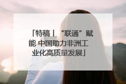 特稿丨“联通”赋能 中国助力非洲工业化高质量发展