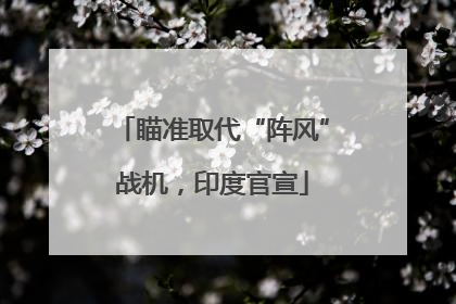 瞄准取代“阵风”战机，印度官宣