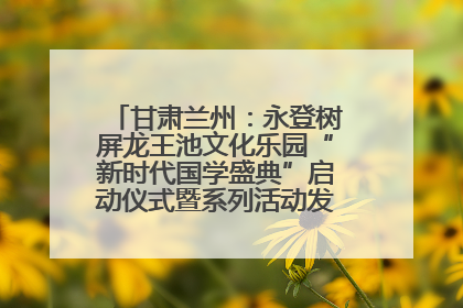 甘肃兰州：永登树屏龙王池文化乐园“新时代国学盛典”启动仪式暨系列活动发布会成功举办