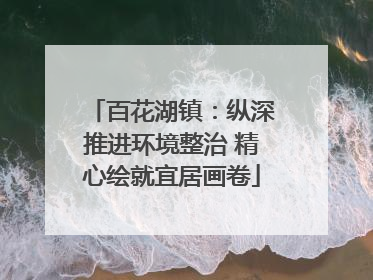 百花湖镇：纵深推进环境整治 精心绘就宜居画卷