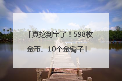 真挖到宝了！598枚金币、10个金镯子