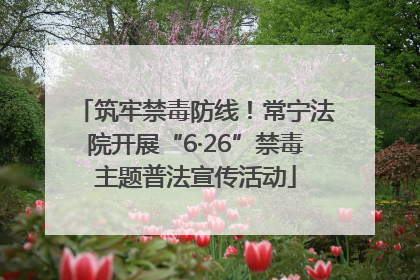 筑牢禁毒防线！常宁法院开展“6·26”禁毒主题普法宣传活动
