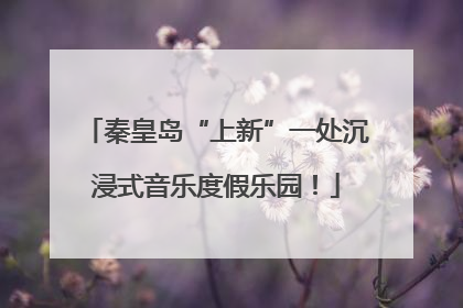秦皇岛“上新”一处沉浸式音乐度假乐园！