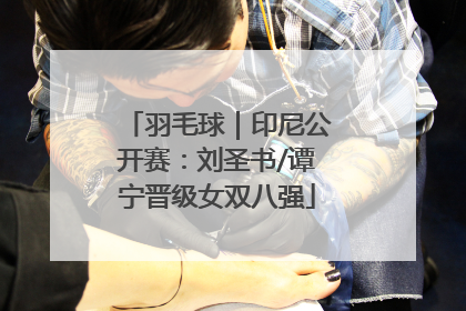 羽毛球｜印尼公开赛：刘圣书/谭宁晋级女双八强
