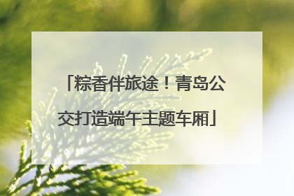 粽香伴旅途！青岛公交打造端午主题车厢