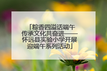 粽香四溢话端午 传承文化共奋进——怀远县实验小学开展迎端午系列活动