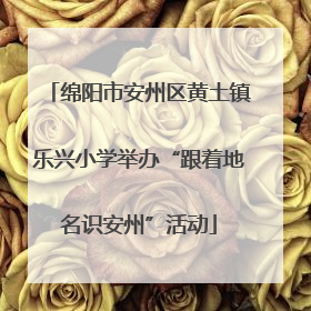 绵阳市安州区黄土镇乐兴小学举办“跟着地名识安州”活动