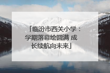 临汾市西关小学：学期落幕绘圆满 成长续航向未来