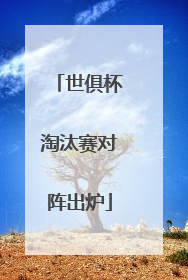 世俱杯淘汰赛对阵出炉