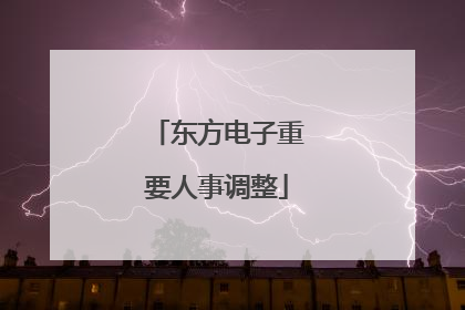东方电子重要人事调整