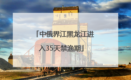 中俄界江黑龙江进入35天禁渔期