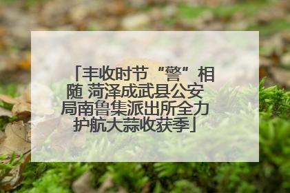 丰收时节“警”相随 菏泽成武县公安局南鲁集派出所全力护航大蒜收获季