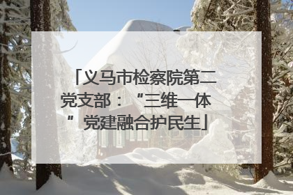 义马市检察院第二党支部：“三维一体”党建融合护民生