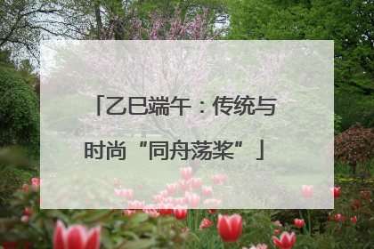 乙巳端午：传统与时尚“同舟荡桨”