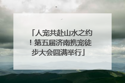 人宠共赴山水之约！第五届济南携宠徒步大会圆满举行