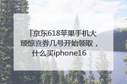 京东618苹果手机大额惊喜券几号开始领取，什么买iphone16最便宜，能降价多钱？