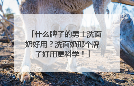 什么牌子的男士洗面奶好用?洗面奶那个牌子好用更科学!