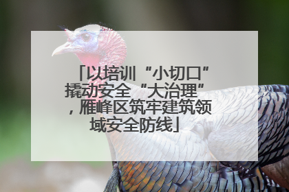 以培训“小切口”撬动安全“大治理”，雁峰区筑牢建筑领域安全防线