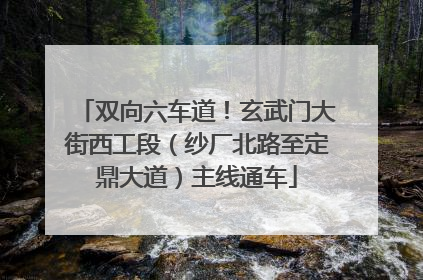 双向六车道！玄武门大街西工段（纱厂北路至定鼎大道）主线通车