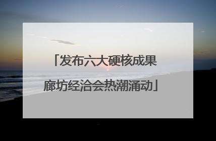 发布六大硬核成果 廊坊经洽会热潮涌动