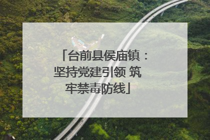 台前县侯庙镇：坚持党建引领 筑牢禁毒防线