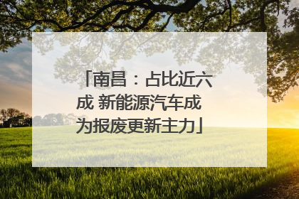 南昌：占比近六成 新能源汽车成为报废更新主力