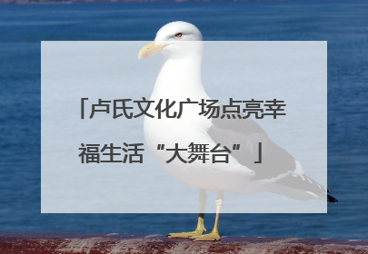 卢氏文化广场点亮幸福生活“大舞台”