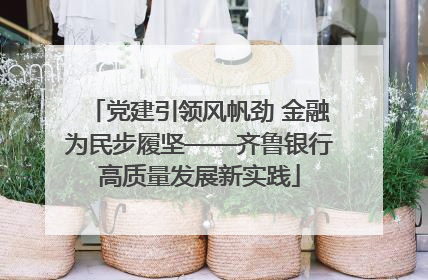 党建引领风帆劲 金融为民步履坚——齐鲁银行高质量发展新实践