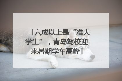 六成以上是“准大学生”，青岛驾校迎来暑期学车高峰