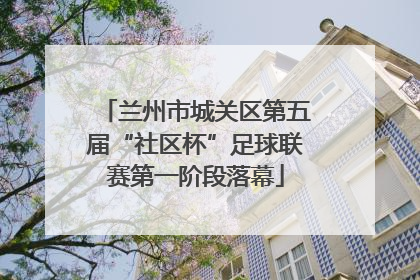 兰州市城关区第五届“社区杯”足球联赛第一阶段落幕