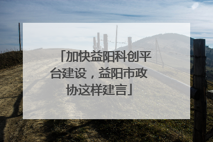 加快益阳科创平台建设，益阳市政协这样建言