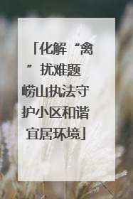 化解“禽”扰难题 崂山执法守护小区和谐宜居环境