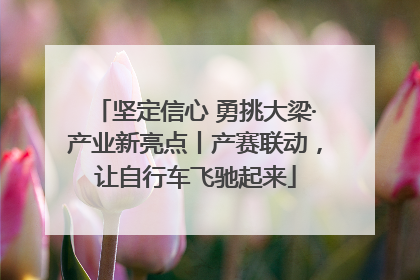 坚定信心 勇挑大梁·产业新亮点丨产赛联动，让自行车飞驰起来