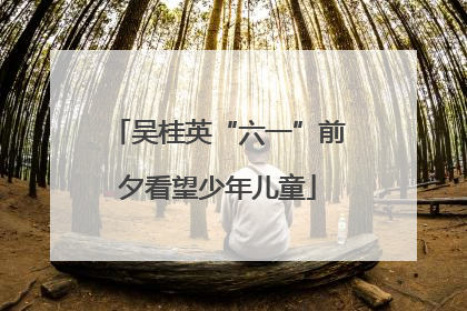 吴桂英“六一”前夕看望少年儿童