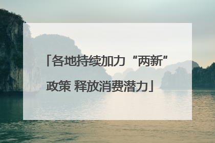 各地持续加力“两新”政策 释放消费潜力
