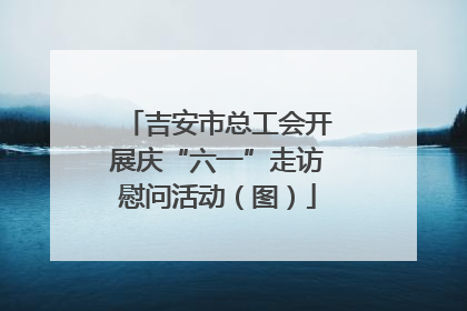 吉安市总工会开展庆“六一”走访慰问活动（图）
