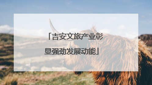 吉安文旅产业彰显强劲发展动能